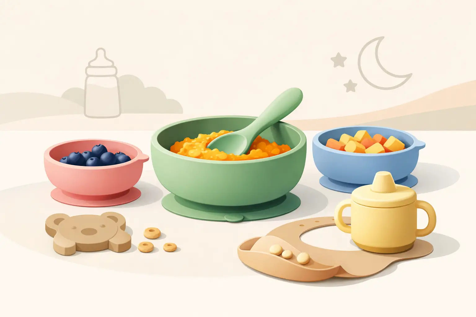 Silicone Suction Bowls for Babies That Stay Put